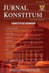 Image of Jurnal Konstitusi: Volume 8 Nomor 3