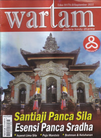 Image of wartam: jendela hindu dharma Edisi 91/Th.8/ September 2022
